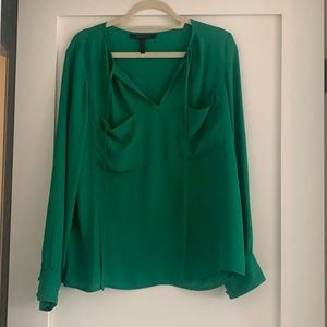 BCBG green top size medium